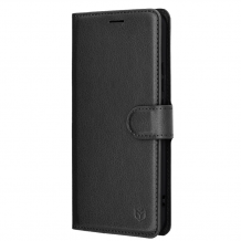 Луксозен кожен калъф Magnet Book със стойка за Motorola Moto G37 - черен