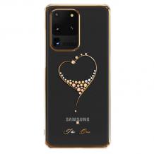 Луксозен твърд гръб KINGXBAR Swarovski Diamond за Samsung S20 Ultra