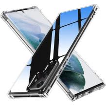 Удароустойчив силиконов калъф / гръб / TPU кейс за Samsung S22 Ultra 5G - прозрачен
