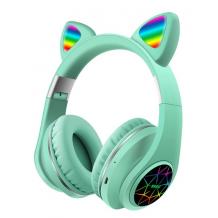 Стерео LED слушалки Bluetooth Cat Ear / Wireless Headphones / безжични LED слушалки Cat Ear M2