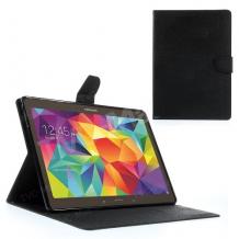 Кожен калъф Flip тефтер Mercury GOOSPERY Fancy Diary със стойка за Samsung Tab S 10.5" T800 / T805 - черен