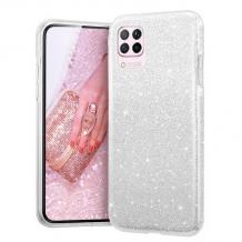 Силиконов калъф / гръб / TPU за Xiaomi Mi 11 Lite - сребрист / брокат