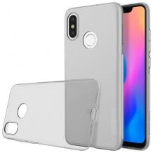 Ултра тънък силиконов калъф / гръб / TPU Ultra Thin за Xiaomi Mi 8 - сив / прозрачен