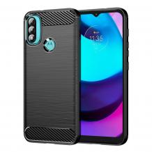 Силиконов калъф / гръб / TPU кейс за Motorola Moto E40 - черен / carbon