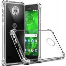 Удароустойчив силиконов калъф за Motorola Moto E5 Plus - прозрачен