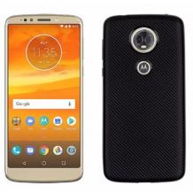 Силиконов калъф / гръб / TPU за Motorola Moto E5 - черен / Carbon