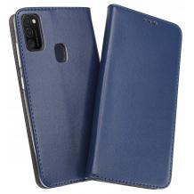 Кожен калъф Flip тефтер Magnetic Book със стойка за Motorola Moto G31 / Moto G41 - тъмно син