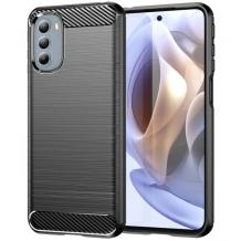 Силиконов калъф / кейс / TPU за Motorola Moto G31 / Moto G41 - черен / carbon