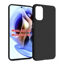 Силиконов калъф / гръб / TPU кейс за Motorola Moto G41 - черен / мат