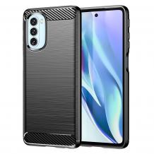Силиконов калъф / кейс / TPU за Motorola Moto G51 5G - черен / carbon