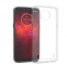 Ултра тънък силиконов калъф / гръб / TPU Ultra Thin за Motorola Moto Z3 Play - прозрачен