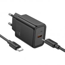Зарядно устройство HOCO N60 220V 20W / Type C to Type C