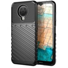 Луксозен силиконов калъф / гръб / TPU кейс Bozzy Rugged за Nokia G10 - черен