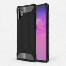 Силиконов гръб TPU Spigen Hybrid с твърда част за Samsung Note 10 Plus N975 - черен