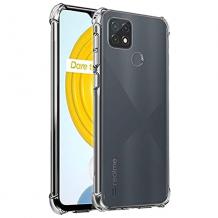 Удароустойчив силиконов калъф / гръб / TPU за Realme C21 - прозрачен