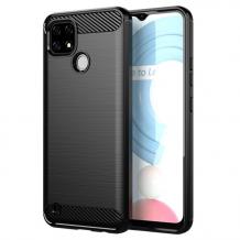 Силиконов калъф / гръб / TPU кейс за Realme C21Y - черен / carbon