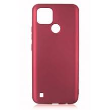 Силиконов калъф / гръб / TPU кейс за Realme C21 - бордо / мат