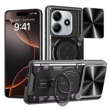 Удароустойчив гръб TPU кейс Slide Camera Case Magnetic Finger Ring Car Holder за Xiaomi Redmi Note 14 5G