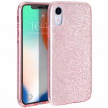Силиконов калъф / гръб / TPU кейс за Xiaomi Redmi 9A - розов / брокат