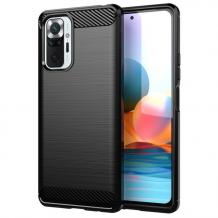 Силиконов калъф / гръб / TPU за Xiaomi Redmi Note 10 / Note 10S - черен / carbon