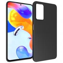 Силиконов калъф / гръб / TPU кейс за Xiaomi Redmi Note 11 4G - черен / мат