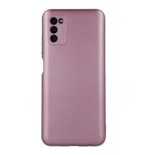 Силиконов калъф / гръб / TPU кейс Metallic Cover за Samsung S22 5G - розов
