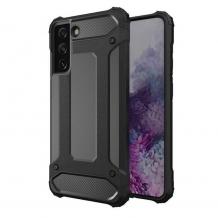 Силиконов гръб TPU кейс Spigen Hybrid с твърда част за Samsung S22 Plus 5G - черен