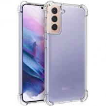 Удароустойчив силиконов калъф / кейс / TPU за Samsung S22 5G - прозрачен