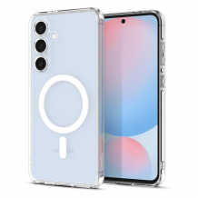 Силиконов калъф / гръб / Clear Case MagSafe за Samsung S24 FE - прозрачен