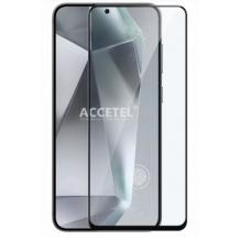 5D full cover Tempered glass Full Glue screen protector Samsung S25 Plus / Извит стъклен скрийн протектор с лепило от вътрешната страна за Samsung S25 Plus - черен кант