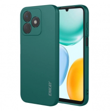 Силиконов калъф / кейс за Honor X5c / X5c Plus - тъмнозелен гръб със защита за камерата