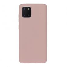Силиконов калъф / гръб / TPU за Samsung Note 10 Lite / A81 - светло розов / мат