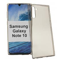 Ултра тънък силиконов калъф / гръб / TPU Ultra Thin за Samsung Note 10 N970 - сив / прозрачен