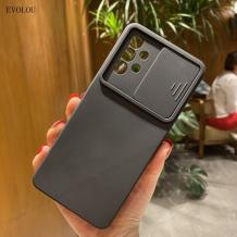 Силиконов калъф / гръб / Cam Lock case за Samsung A72 / A72 5G - черен