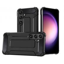 Силиконов гръб TPU Spigen Hybrid с твърда част за Samsung A36 - черен