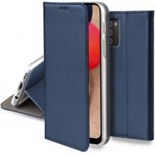 Кожен калъф Flip тефтер Flexi bSmart Magnetic Book със стойка за Xiaomi 11T Pro - тъмно син