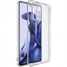 Луксозен силиконов калъф / гръб / TPU за Xiaomi 11T 5G - прозрачен със защита за камерата