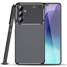 Луксозен силиконов калъф / кейс / TPU Auto Focus за Samsung A16 - черен / Carbon