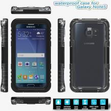 Водоустойчив калъф / Waterproof Heavy Duty Phone Case Cover за Samsung S6 G920 - черен