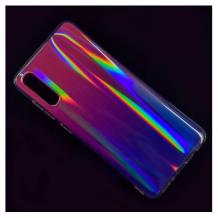 Силиконов калъф / гръб / TPU Rainbow за Samsung A20e - преливащ / розово и лилаво