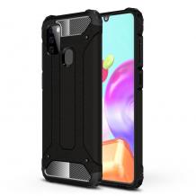 Силиконов гръб TPU Spigen Hybrid с твърда част за Samsung A21s – черен