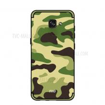 Силиконов калъф / гръб / TPU NXE Design за Samsung A3 2017 A320 - камуфлаж / зелен