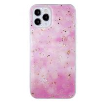 Силиконов калъф / гръб / TPU за Samsung A32 4G - розови сърца / блестящи стружки