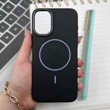 Луксозен гръб / кейс / Syndee Case с безжично зареждане MagSafe за Samsung A36 5G - черен