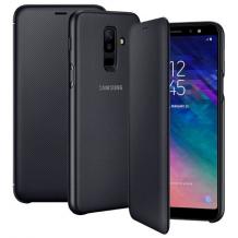 Оригинален калъф Flip Wallet Cover EF-WA600CBEGWW за Samsung A6 2018 - черен