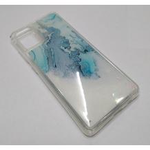 Луксозен силиконов калъф / гръб / tpu 3D Water Case за Samsung A71 - мрамор / бял брокат
