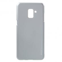 Луксозен силиконов калъф / гръб / TPU MERCURY i-Jelly Case Metallic Finish за Samsung A8 2018 A530F