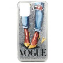 Течен гръб със сребрист брокат / VOGUE