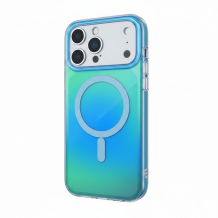 Луксозен твърд гръб / кейс Tecto Shield Magsafe Aurora iPhone 17 Pro Max Blue