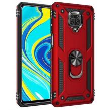 Силиконов гръб TPU Hybrid Magnetic Finger Ring Car Holder за Xiaomi Redmi Note 9S / Redmi Note 9 Pro